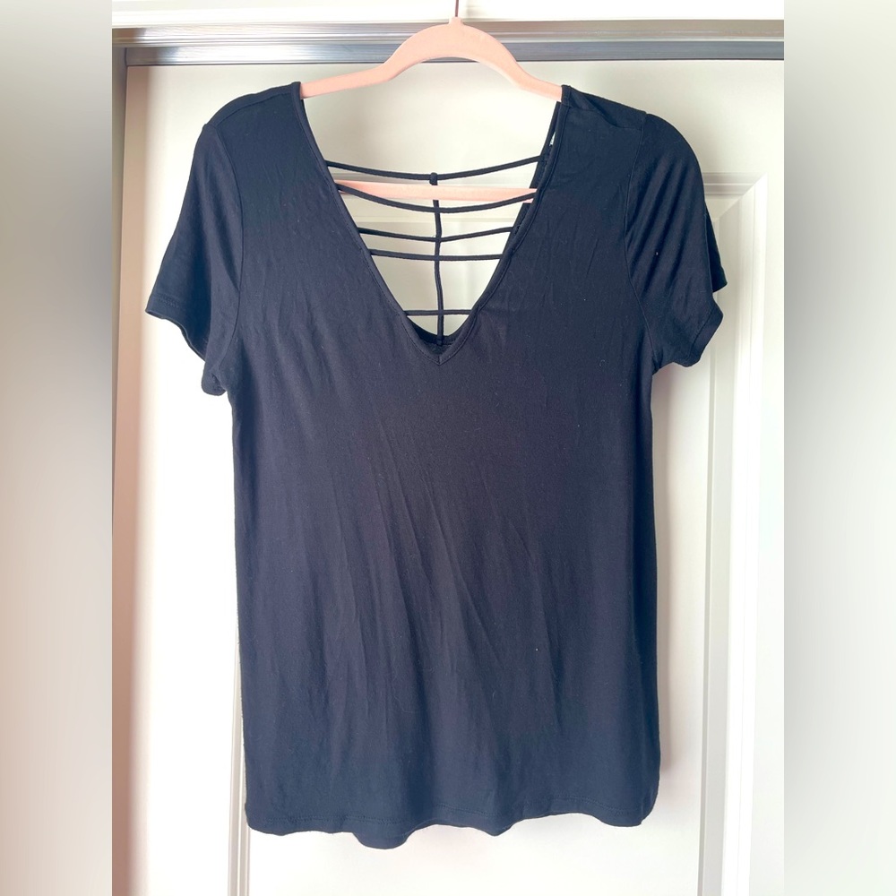 Women’s Size Small Black Fitted Top